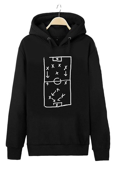 Pisa Art Φούτερ με κουκούλα Unisex με κουκούλα Coach Tactical Board