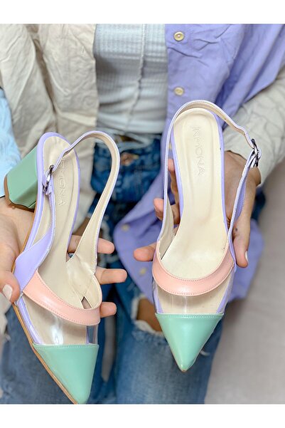 irmona صندل ملون متعدد الألوان بتفاصيل شفافة