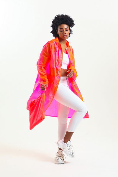 T Rain Συλλογή Neon Pink Raincoat Glow