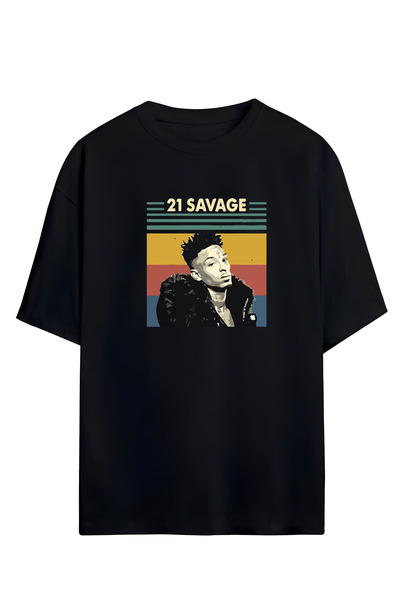 Adrift Tricou supradimensionat unisex 21 Savage Designed