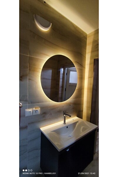 ab tasarım 70 Çapında Dekoratif Led'li Ayna