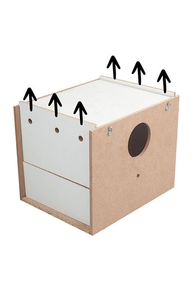 netx Budgie Nest Large Double Door Sliding Nest 19x19x22cm