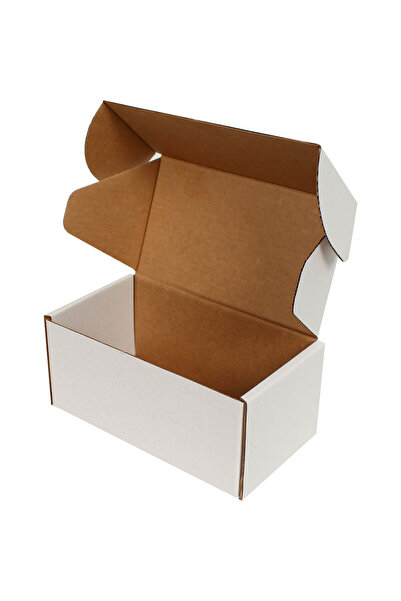 15x8x6,5cm Box -E-commerce Shipping Box - 1 Desi Box - White - 25 pcs