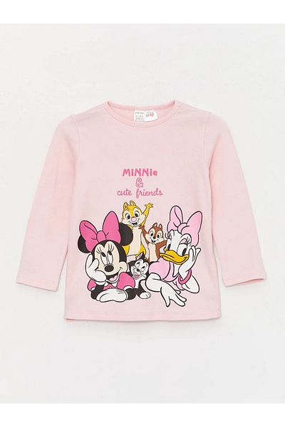 LC Waikiki LCW baby Crew Neck Disney Printed Baby Girl Pajama Set