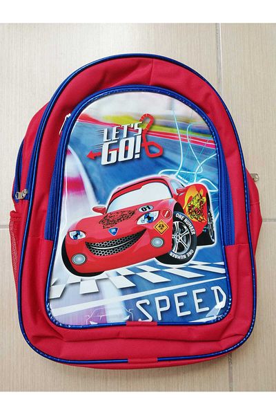 Bluoksweet Patterned backpack + lunch box cars cars spider man girls boys school children student