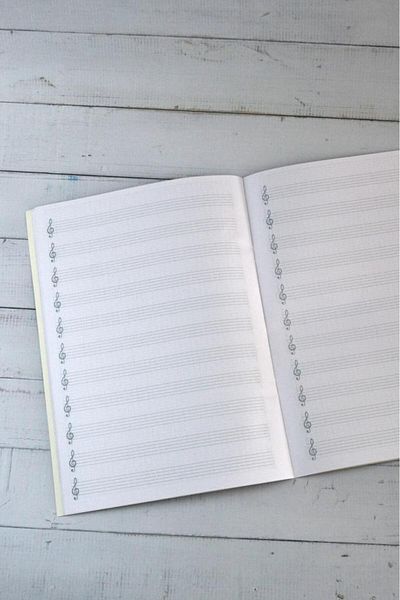 Kids Like A4 40 Sheets Left Keyed Music Notebook