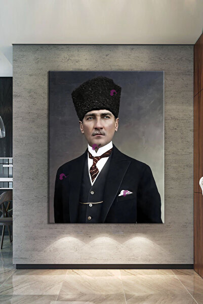 Morfil Sanat Atölyesi Ataturk Mustafa Kemal slika na platnu pogodna za škole ...