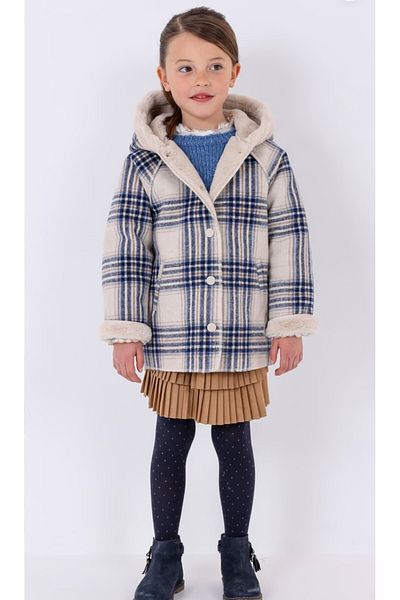 MAYORAL Girl's Plush Lined Cashmere Coat
