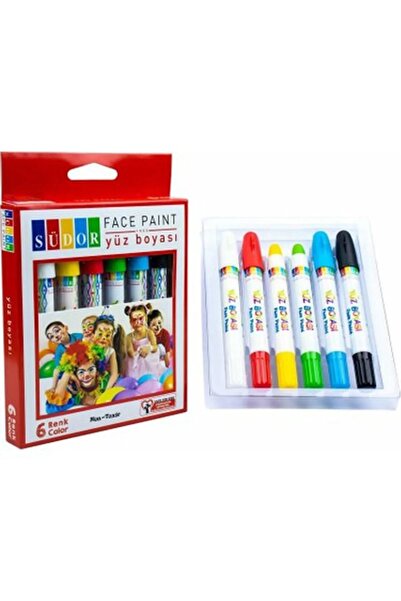 Südor Kırtasiye ve Oyuncak Dünyası Südor Yüz Boyama Kalem 6'lı 100 % Üründür