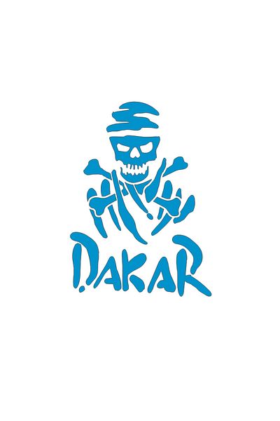 YAMANB Dakar Skull PC، دراجة نارية، ملصق سيارة 22 سم * 16 سم أزرق فاتح
