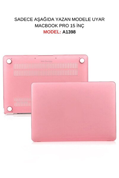 Mcstorey Macbook Pro Kılıf 15inç Mat (ESKİ HDMI'LI MODEL: A1398 2012-2015) Il...