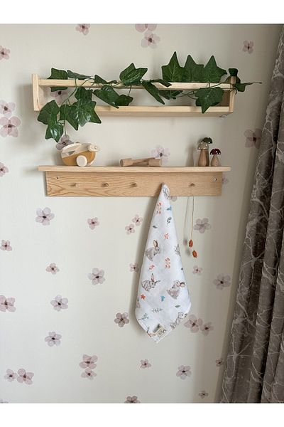 MİNT COLLECTİON Single Layer Muslin Baby Blanket with Rabbit