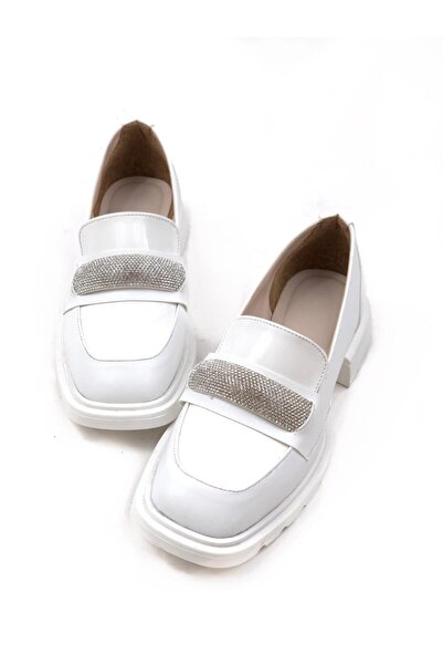 bescobel Жіночі білі мокасини для щоденних прогулянок Leofer Makosen