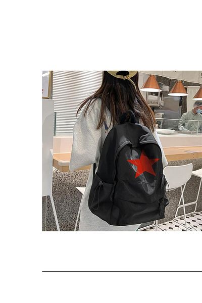 Gofeel Unisex Gofeel Backpack - Red Star Printed