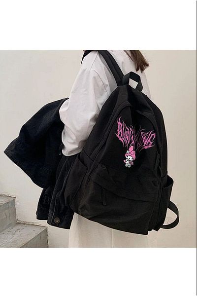 Gofeel Melody Pink Printed Unisex Backpack GOFEEL
