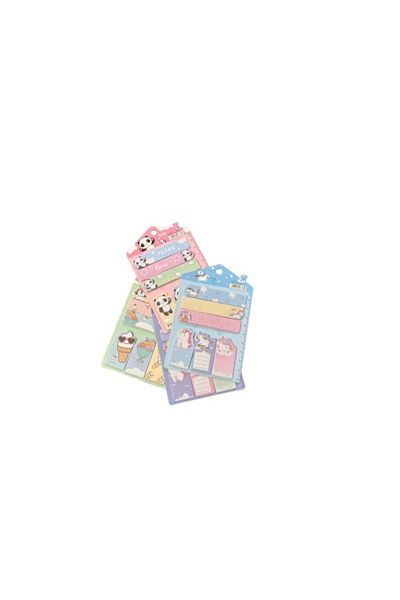 MUNIS Stationery and Toy World MUNIS Colorful Adhesive Memo Pad Fun Note Papers