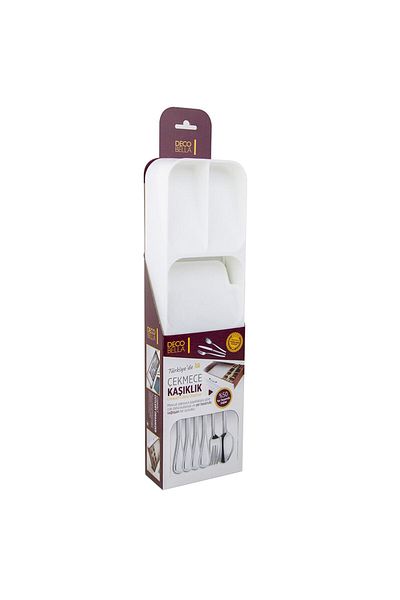 devigo Organizator pentru linguri cu 5 compartimente - Linguri în interiorul sertarului