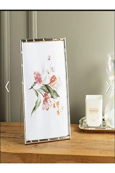 English Home Bamboo Metal Çerçeve 13 x 18 cm Silver