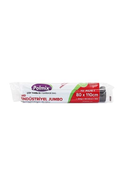 Polmix Garbage Bag Industrial Jumbo 80*110 10pcs 400gr 50 Micron