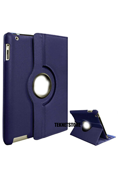 TEKNETSTORE Apple Ipad 5. 6. Nesil 2017 2018 9.7" Inc Tablet Standlı 360° Dönebilen Deri Kılıf Leather Case