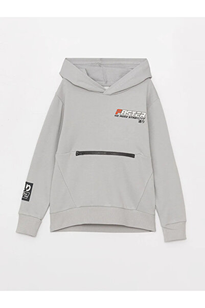 LC Waikiki Hanorac pentru băiat cu mânecă lungă cu imprimeu LCW Kids