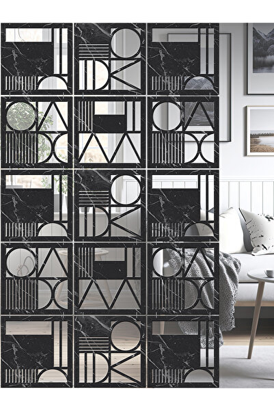 standarts Makta ® Lazer Kesim Sarkıt Paravan, Ahşap Seperatör, Oda Bölücü 4'l...