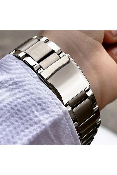 Ferrucci Men's Multifunctional Metal Band Wristwatch