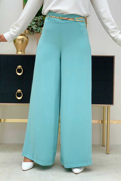 Bym Fashion Zippered Belt Accessory Trouser Skirt 0125 Mint