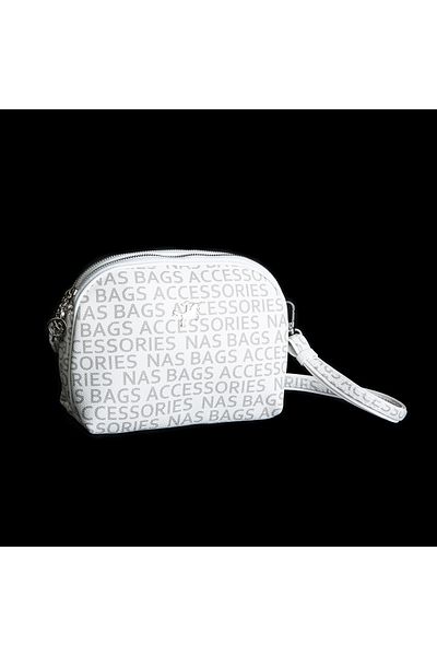 Nas Bag Geantă zilnică pentru poștaș pentru femei cu fermoar dublu (22 x 18)
