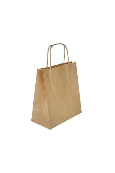 mordale Крафт торбичка 25 броя картонена торбичка, 20X10X22 см