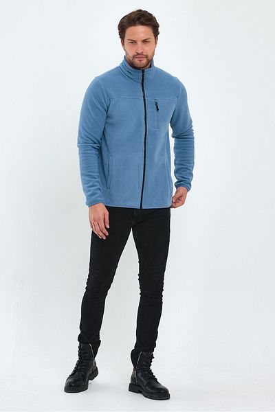 Rodi Cardigan cu fermoar cu guler din micro polar RD24KE056019