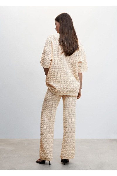 MANGO Woman Kısa Kollu Oversize Kazak