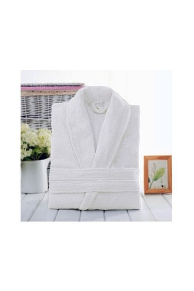 EVX Robă din bumbac alb High Gramage Export 100% bumbac