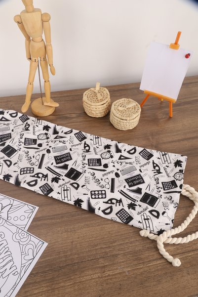minufco 36 Compartments School Student Professional Child Adult Cloth Roll Pen Holder