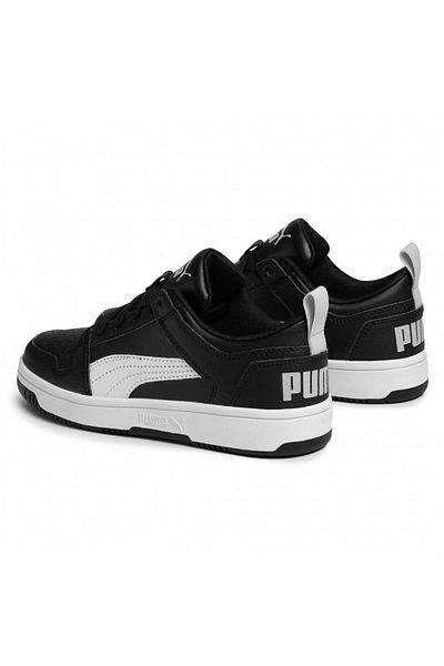 Puma Women's Sneakers Black - White370490-02 Puma Rebound Layup Lo SL Jr