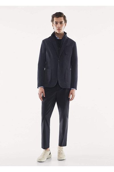 MANGO Man Slim Fit Water Repellent Blazer Jacket