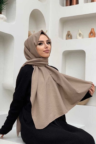 Bym Fashion 2051 Cotton Jazz Shawl Mink