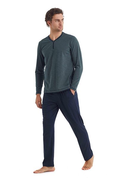 Blackspade Men's Long Sleeve Pajama Set 40094