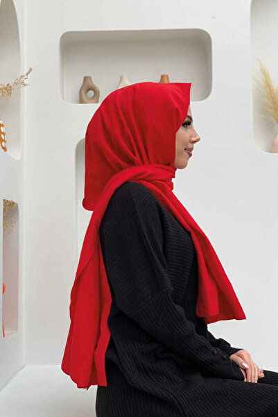 Bym Fashion 2051 Cotton Jazz Shawl Red