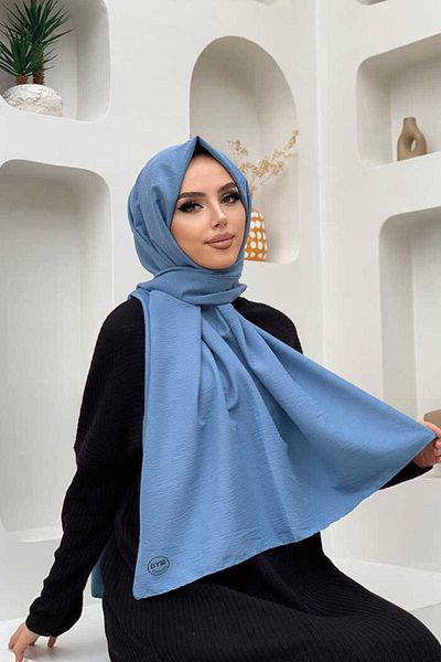 Bym Fashion 2051 Bumbac Jazz Shawl Baby Blue