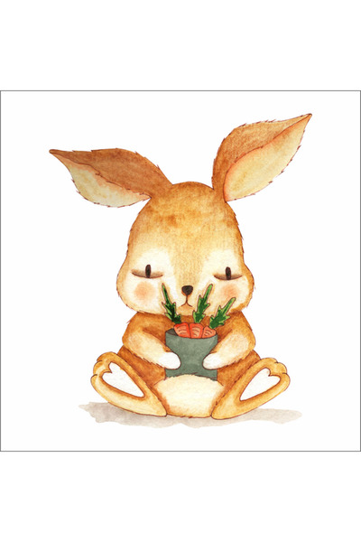 Reysa Tasarım Cute Rabbit Wall Sticker Wall Sticker 30x25 CM