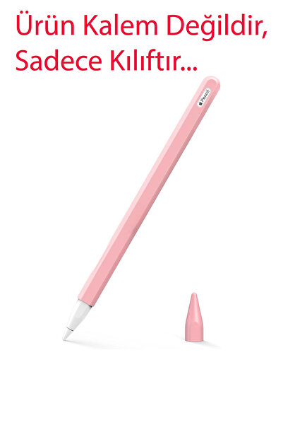 Tagomoon Apple Pencil (2. nesil) Uyumlu Kılıf Renkli Mat Silikon Koruyucu