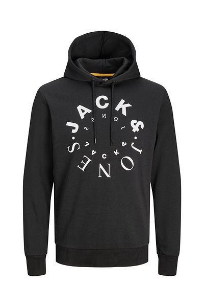 Jack & Jones JACK JONES Yazı Baskılı Erkek Kapüşonlu Sweatshirt 12247471