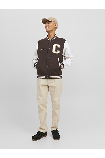 Jack & Jones Letter Embroidered Bomber Jacket - College