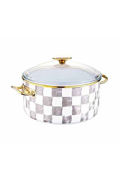 Taşev Damas - Enameled Deep Pot 24 Cm