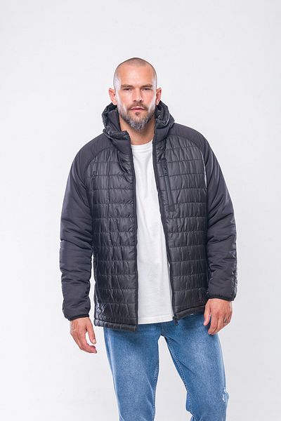Kevin Hooded Black Coat