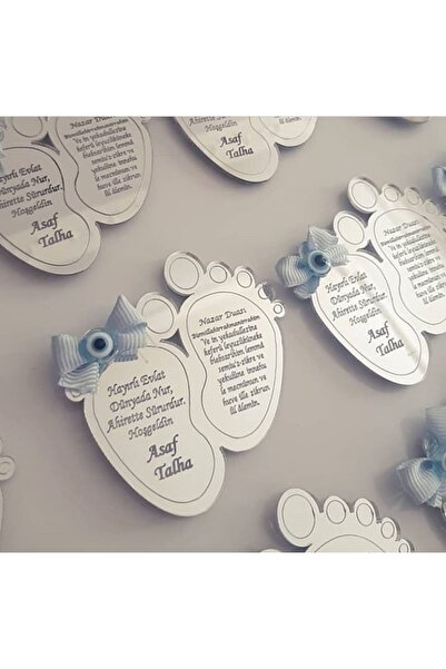 BASKIYERİ 25 Adet 2’Lİ AYAK DESENLİ BEBEK MAGNET