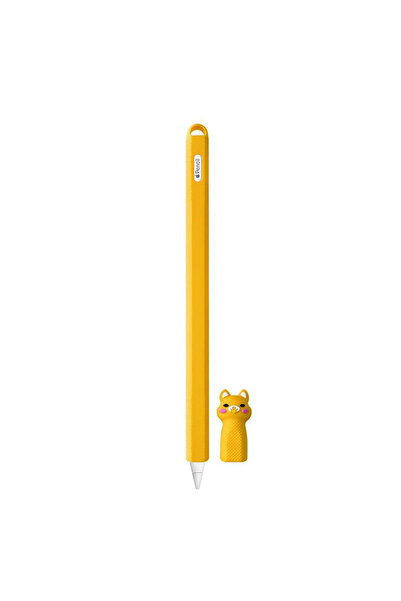 Tagomoon Apple Pencil (2. nesil) Uyumlu Kılıf Renkli Kedi Figürlü Kaydırmaz S...