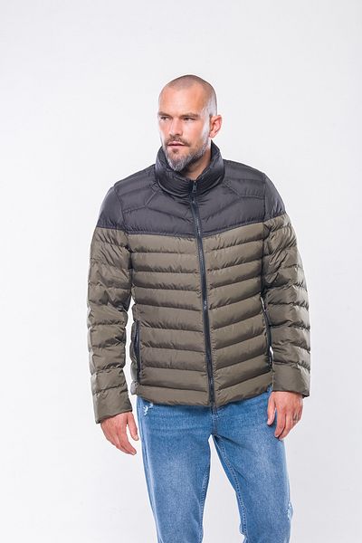 Kevin K237 Men's Khaki Slim Puffer Jacket