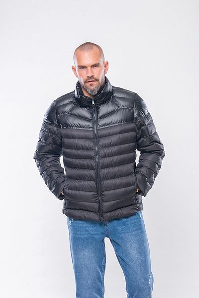 Kevin K237 Men's Black Slim Puffer Jacket